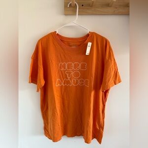 Aerie NWT Graphic Tee Orange Size Small